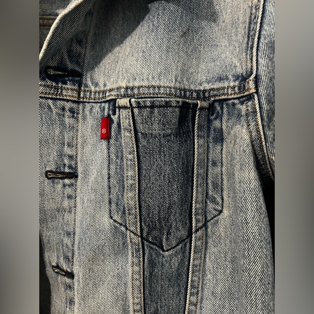 Levi’s Altered Reform Denim Patchwork Trucker Jac… - image 5